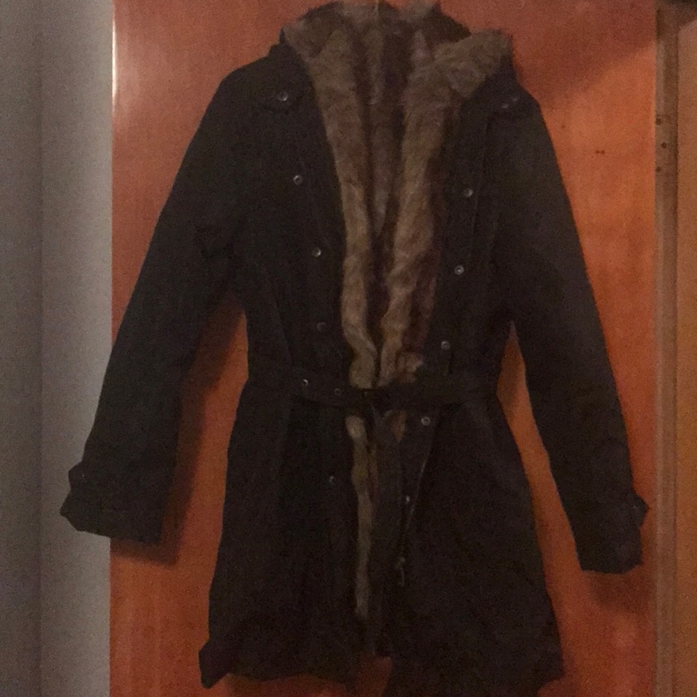 NWOT Faux Fur Lined Winter Coat